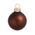 Matte Finish Glass Christmas Ball Ornaments - 4.75" (120mm) - Cocoa Brown - 4ct - IMAGE 1
