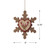 6.75" Brown and Red Rustic Craft Snowflake with Reindeer Christmas Ornament - IMAGE 5
