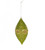6.5" Green and Gold Beaded Glass Drop Christmas Ornament - IMAGE 1