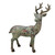 19" Victorian Holly Berry Decoupage Stag Deer Reindeer with Turned Head Table Top Decoration - IMAGE 2