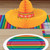 Honeycomb Sombrero Party Centerpieces - 12" - Yellow, Red and Green - Pack of 12 - IMAGE 1