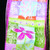 Purple and Green Floral Print Wired Craft Ribbon 2.5" x 40 Yards - IMAGE 2