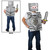 Pack of 12 Silver 8-Bit Childrens Knight Vest Costume - IMAGE 1