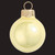 Pearl Finish Glass Christmas Ball Ornament - 7" (180mm) - Soft Yellow - IMAGE 2
