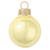 Pearl Finish Glass Christmas Ball Ornament - 7" (180mm) - Soft Yellow - IMAGE 3