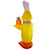 Inflatable Lighted Chick with Carrot Outdoor Easter Decoration - 6' - IMAGE 5