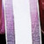 Pink and White Striped Organdy Margaritte Craft Ribbon 1" x 60 Yards - IMAGE 1