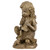 12.25" Brown Girl with Frog Solar Powered LED Lighted Outdoor Garden Statue - IMAGE 5