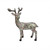 27" Red and Green Victorian Holly Berry Decoupage Reindeer Tabletop Decor - IMAGE 2