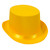 Pack of 6 Yellow Satin Sleek Costume Top Hat - Adult One Size - IMAGE 1