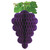 Club Pack of 12 Purple Tissue Honeycomb Grape Cluster Hanging Decorations 17" - IMAGE 1