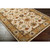 8' Beige and Sage Green Floral Hand Tufted Round Area Throw Rug - IMAGE 4