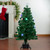 4' Pre-lit Potted Medium Pine Color Changing Star Artificial Christmas Tree - Multi-Color Fiber Optic LED Lights - IMAGE 2