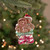 4.5" Glittered Gingerbread Couple in Gift Box Glass Christmas Ornament - IMAGE 2