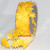Yellow Embossed Satin Flowers Craft Ribbon 1" x 20 Yards - IMAGE 1