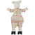 11" Cream, Pink and Green "Liam" the Lamb Boy Sitting Spring Figure - IMAGE 4