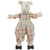 11" Cream, Pink and Green "Liam" the Lamb Boy Sitting Spring Figure - IMAGE 1