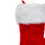 Traditional Plush Hanging Christmas Stocking with Cuff - 20" - Red and White - IMAGE 3