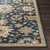 6' x 9' Classical Denim Blue and Brown Hand Tufted Oval Wool Area Throw Rug - IMAGE 4