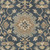 6' x 9' Classical Denim Blue and Brown Hand Tufted Oval Wool Area Throw Rug