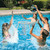 24" Blue and White Classic Pro Water or Swimming Pool Basketball - IMAGE 3
