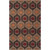 6' x 9' Brown and Yellow Contemporary Rectangular Wool Area Throw Rug - IMAGE 1