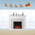 Santa and Sleigh Christmas Party Wall Banner - 8' - Multicolor - Pack of 12 - IMAGE 1