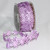 Lavender Embossed Satin Flowers Craft Ribbon 1" x 20 Yards - IMAGE 1