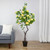 63" Artificial Yellow and Green Peony Flower Potted Tree - IMAGE 2