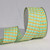 Green and Yellow Checkered Wired Craft Ribbon 2" x 20 Yards - IMAGE 2