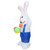 Inflatable Lighted Standing Easter Bunny with Egg Outdoor Decoration - 7' - IMAGE 5