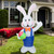 Inflatable Lighted Standing Easter Bunny with Egg Outdoor Decoration - 7' - IMAGE 1