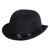 Pack of 6 Black Satin Sleek Derby Costume Hat - Adult One Size - IMAGE 1