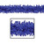 Club Pack of 12 Royal Blue Festooning Tissue Garland Party Decorations 25' - IMAGE 1