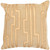 18" Brown and Gold Decorative Square Throw Pillow - IMAGE 1