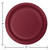 Disposable Round Luncheon Party Paper Plates - 7" - Burgundy Red - Club Pack of 240 - IMAGE 2