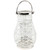 Woven Iron Pillar Candle Lantern with Glass Hurricane - 16.25" - White - IMAGE 4