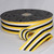 Yellow and Black Striped Woven Grosgrain Craft Ribbon 1.5" x 55 Yards - IMAGE 2