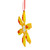 4" Yellow and Red Tootsie Roll Sugar Daddy Lollipop Snowflake Christmas Ornament - IMAGE 3