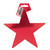 Small Metallic Foil Star Cutout Decorations - 5" - Red - Pack of 72 - IMAGE 3