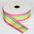 Pink, Green and Blue Striped Grosgrain Woven Craft Ribbon 2" x 55 Yards - IMAGE 1