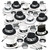 Happy New Year Roaring 20's Party Favor Kit - Black and White - Pack of 200 - IMAGE 1