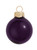 2ct Purple Shiny Christmas Glass Ball Ornaments 6" (150mm) - IMAGE 1