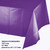 Rectangular Disposable Party Table Covers - 108" - Amethyst Purple - Club Pack of 12 - IMAGE 2