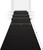 Carpet Aisle Runner Party Decorations - 2' x 15' - Black - Pack of 6 - IMAGE 3