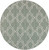 7.25' Gray and Beige Contemporary Round Area Throw Rug - IMAGE 1