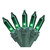 Commercial Mini Christmas Light Set - Green - 45.5' Green Wire - 100ct