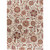 8' x 11' Beige and Red Floral Hand Tufted Rectangular Area Throw Rug - IMAGE 1