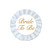 Club Pack of 12 White and Gold Round "Bride To Be" Buttons Party Favors 3.5'' - IMAGE 1