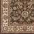 4' Chocolate Brown and White Traditional Hand Tufted Round Area Throw Rug - IMAGE 3